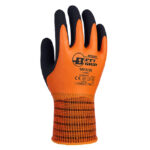 HANVO LKX680 Dual-Layered Full Latex Winter Thermal Work Gloves, Crinkled Latex Palm & Smooth Latex Back Coating, 13 Gauge Acrylic Fleeced Shell, Abrasion Resistant, Waterproof Gardening Gloves, Super Grip