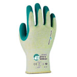 HANVO LN330 ANSI CUT A2 Cut Resistant Safety Work Gloves, Crinkle Latex Rubber Dipped Palm Coating, 13 Gauge HPPE Lining, High Abrasion Resistant, Anti-Slip & Water Resistant, Strong Grip