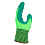 HANVO LN584 ANSI CUT A3 Cut Resistant Safety Work Gloves, Crinkle Latex Rubber Dipped Palm Coating, 15 Gauge HPPE/Glass Fibre/Polyester Lining, High Abrasion Resistant, Anti-Slip & Water Resistant, Strong Grip - Image 3