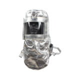 XYEHS LWS-017 Aluminized Heat Resistant Safety Hood, 1000°C Fireproof Anti Thermal Radiation Cover, Aluminium Foil Mask Protection Apparel - Image 2
