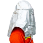 XYEHS LWS-018 Aluminized Heat Resistant Safety Hood, 1000°C Fireproof Anti Thermal Radiation Cover, Aluminium Foil Mask Face & Head Protection Apparel - Image 3