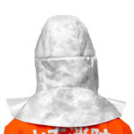 XYEHS LWS-019 Aluminized Heat Resistant Safety Hood with Built-In Hard Hat, 1000°C Fireproof Anti Thermal Radiation Cover, Aramid Lining, Flame Retardant Aluminium Foil Mask Protection Apparel - Image 4