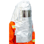 XYEHS LWS-021 Aluminized Heat Resistant Safety Hood with Reinforced & Chrome Plated Face Screen, 1000°C Fireproof Anti Thermal Radiation Cover, Extended Aluminium Foil Protection Apparel - Image 2