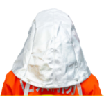 XYEHS LWS-021 Aluminized Heat Resistant Safety Hood with Reinforced & Chrome Plated Face Screen, 1000°C Fireproof Anti Thermal Radiation Cover, Extended Aluminium Foil Protection Apparel - Image 4