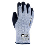 HANVO LXC2153 ANSI CUT A3 Cut Resistant Work Gloves, 10 Guage HPPE/Glass Fiber/Acrylic Fleeced Liner, Latex Palm Coated, Great Grip, Comfortable Fit