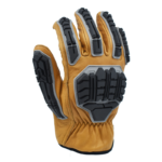 INXS MAC285K1 Cut & Impact Resistant Safety Work Gloves, Mechanical Gloves, Goatskin External Shell, TPR Full Finger & Knuckle, Composite Lining - Image 3