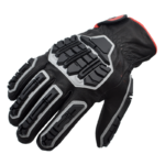 INXS MAC586A1 Cut & Impact Resistant Safety Work Gloves, Mechanical Gloves, Goatskin External Shell, TPR Full Finger & Knuckle, Composite Lining