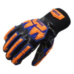 INXS MAC596E2 Cut & Impact Resistant Safety Work Gloves, Cold Resistant Mechanical Gloves, Reinforced Forefinger & Thumb, 3M Thinsulate Fleece Lined, Oil Resistant Nitrile Coating, Neoprene Cuff, TPR Full Finger & Knuckle