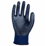 HANVO NE304 High Abrasion Resistant General Work Gloves, Anti-Slip & Water Resistant, Strong Grip, Nitrile Dipped Palm Coating, 13 Gauge Polyester Lining - Image 2