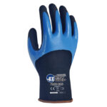 HANVO NGX504 3/4 Dual Layered Nitrile Coated General Work Gloves, Water Resistant, Abrasion Resistant, Nitrile Dipped Palm, 15 Gauge Polyester Liner, Oil-Proof, Strong Grip