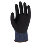 HANVO NJ5184 ANSI CUT A4 Cut Resistant Work Gloves, 15 Gauge HPPE/Steel/Polyester Liner, Abrasion Resistant, Oil Repellent, Nitrile Palm Coated - Image 2