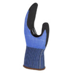 HANVO NJ584Q ANSI CUT A3 HPPE/Glass Fiber Cut Resistant Work Gloves, Abrasion Resistant, Oil Repellent, Nitrile Palm Coated, Reinforced Thumb Crotch, 15 Gauge Shell - Image 2