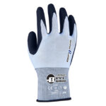 HANVO NJ81110 ANSI CUT A2 Cut Resistant Work Gloves, 18 Gauge Liner Shell, Micro-Foam Nitrile Palm Coated, Abrasion Resistant, Oil Repellent