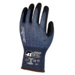 HANVO NJ8171Q ANSI CUT A6 Cut Resistant Work Gloves, 18 Gauge HPPE/Polyester/Spandex Liner, Micro-Foam Nitrile Palm Coated, Abrasion Resistant, Oil Repellent