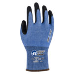 HANVO NJ8183Q ANSI CUT A4 Cut Resistant Work Gloves, 18 Gauge HPPE/Glass Fiber/Polyester Liner, Micro-Foam Nitrile Palm Coated, Reinforced Thumb Crotch, Abrasion Resistant, Oil Repellent