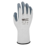 HANVO NJE300 Breathable & High Abrasion Resistant Work Gloves, Micro-Foam Nitrile Dipped Palm Coating, 18 Gauge Nylon Lining, Anti-Slip & Water Resistant, Strong Grip