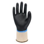 HANVO NKC501 Dual Layered Full Nitrile Coating Chemical Resistant Gloves, Oil & Water Resistant, Micro-Foam Nitrile Palm, Flat Nitrile Knuckle, 18 Gauge Nylon Lining - Image 2