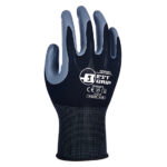 HANVO NQ301 High Abrasion Resistant General Work Gloves, Oil & Water Resistant, Strong Grip, Super Soft Smooth Nitrile Palm Coating, 13 Gauge Nylon Lining