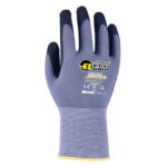 HANVO NR506 Breathable & High Abrasion Resistant Work Gloves, Micro-Foam Nitrile Dipped Palm Coating With Anti Slip Dots, 15 Gauge Nylon/Spandex Lining, Resistant, Strong Grip