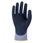 HANVO NR506 Breathable & High Abrasion Resistant Work Gloves, Micro-Foam Nitrile Dipped Palm Coating With Anti Slip Dots, 15 Gauge Nylon/Spandex Lining, Resistant, Strong Grip - Image 2