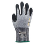 HANVO NX352Q ANSI CUT A4 HPPE/Glass Fiber Cut Resistant Work Gloves, Abrasion Resistant, Oil Repellent, Nitrile Palm Coated, Reinforced Thumb Crotch, 13 Gauge Shell