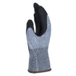 HANVO NXC3152 ANSI CUT A5 HPPE/Steel Cut Resistant Work Gloves, Abrasion Resistant, Oil Repellent, Nitrile Palm Coated, 13 Gauge Polyester Shell - Image 3