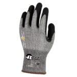 HANVO NXC3180Q ANSI CUT A5 13 Gauge HPPE/Steel/Basalt Cut Resistant Work Gloves, Nitrile Palm Coated, Abrasion Resistant Safety Glove, Reinforced Thumb Crotch, Strong Grip