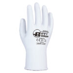 HANVO PE300 Abrasion Resistant General Work Gloves, PU Coated Palm, 13 Gauge Nylon Lining, High Dexerity, Strong Grip