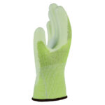 HANVO PE3150Q ANSI CUT A4 High Visibility Cut Resistant Work Gloves, Abrasion Resistant, PU Palm Coated, Reinforced Thumb Crotch, 13 Gauge HPPE/Glass Fiber/Steel/Polyester Shell - Image 3