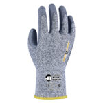 HANVO PE352 ANSI CUT A4 13 Gauge HPPE/Fiberglass Cut Resistant Work Gloves, PU Palm Coated, Abrasion Resistant Safety Gloves