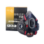 XYEHS T10G Reusable Half Face Gas Mask Respirator (Mask Only), Breathable Facepiece for Gases, Vapors, Dust