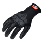 INXS TPRN004 Impact Resistant Safety Work Gloves, Abrasion Resistant, PU Polyurethane Coating Palm, Low Profile TPR Full Finger & Knuckle, 13 Gauge Nylon Knitted
