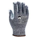 HANVO WE038Z ANSI CUT A2 Cut Resistant Work Gloves, Abrasion Resistant, Leather Palm Coated, 10 Gauge UHMWPE Fiber/Cotton Shell