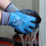 WonderGrip WG-318 Full Coating Dual Rubber Latex General Work Gloves, Anti-Slip & Water Resistant, Flat Latex Knuckle, Sandy Latex Palm, 13 Gauge Nylon Lining - Image 2