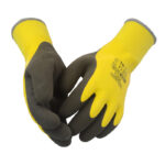 WonderGrip WG-338W Full Coating Dual Rubber Latex General Work Gloves, Anti-Slip & Water Resistant, -10℃ Low Temperature Protection, Flat Latex Knuckle, Sandy Latex Palm, Acrylic Fiber Lining - Image 5