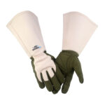 WonderGrip WG-845P Women Microfiber Gardening Weeding Working Gloves, Reinforced Palm & Fingertips, Extra Long Forearm Protection, Thorn Proof No Stab for Digging, Planting, Pruning - Image 2