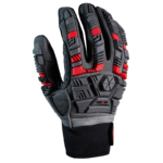 INXS X-002 Impact Resistant Safety Work Gloves, Ultra-High Abrasion Mechanical Gloves, Breathable Back, Microfiber Palm with Hexagonal Dots, TPR Full Finger & Knuckle - Image 3