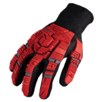 INXS X-011 Impact Protection Safety Work Gloves, Cut/Puncture Resistant Mechanical Gloves, Nitrile Dipped Coating Palm, 13 Composite Knitted, TPR Full Finger & Knuckle