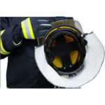 XYEHS XF-LWS-017 Firefighter Helmet with Lamp, Rescue Anti-Impact Fire Fighter Protection Hard Hat, Heat-Resistant PEI Shell, PC Face Screen, Aluminum Shawl - Image 5