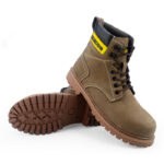 XYEHS XU2027 Nubuck Leather Insulated Safety Work Boots, Impact Resistant Toe Cap, Puncture Resistant Footwear, Tactical Work Boots,  Non-Slip Rubber Outsole - Image 3