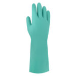 HANVO NHP0006 33cm 100% Nitrile Chemical Resistant Safety Work Gloves, Water & Oil Resistant, Texured Palm & Fingers, Strong Grip, Allergy Free