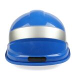 XYEHS DE-102018 Safety Hard Hat with Reflective Strip, Electrical Insulation Helmet, Construction Protective Cap with ABS Resin Shell, Impact Protection, Half Brim Non-Vented - Image 2