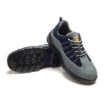 XYEHS 1252 Breathable Suede Cow Leather Safety Work Shoes with PU Sole, Anti-Slip Climbing Footwear, Steel Toe Cap & Steel Plate Mid Sole, Impact & Puncture Resistant Work Sneakers - Image 4