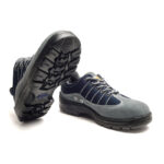 XYEHS 1252 Breathable Suede Cow Leather Safety Work Shoes with PU Sole, Anti-Slip Climbing Footwear, Steel Toe Cap & Steel Plate Mid Sole, Impact & Puncture Resistant Work Sneakers - Image 2