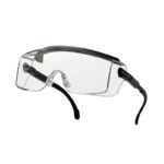 XYEHS 207 Polycarbonate Anti-Fog Safety Glasses with Super Large Lens, Telescopic Temples, Sideshields, Anti-High Impact, Anti-Scratch, Anti-UV Eyeglasses Goggles