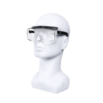 XYEHS 207 Polycarbonate Anti-Fog Safety Glasses with Super Large Lens, Telescopic Temples, Sideshields, Anti-High Impact, Anti-Scratch, Anti-UV Eyeglasses Goggles - Image 2