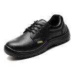 XYEHS 210 Lightweight Cow Leather Safety Work Shoes with Rubber Outsole, Steel Toe Cap, Impact & Puncture Resistant, Acid & Alkali Resistant, Anti-Slip Footwear - Image 2