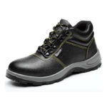 XYEHS 301-S Split Cow Leather Safety Work Shoes with PU Sole, Steel Toe Cap & Steel Plate Mid Sole, Impact & Puncture Resistant Mid-Top Work Sneakers, Anti-Slip Footwear - Image 4