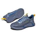 XYEHS 671 Lightweight & Breathable Fly Woven Fabric Safety Shoes, Slip Resistant Work Sneakers, Steel Toe Cap, Aramid Mid-Sole, Impact & Puncture Resistant, Rubber Outsole, Mesh Lining - Image 5