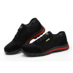 XYEHS 605 Fly Woven Fabric Lightweight & Breathable Safety Work Shoes, Steel Toe Cap, Impact & Puncture Resistant Work Sneakers, Anti-Skidding, Rubber Sole, Mesh Lining - Image 5